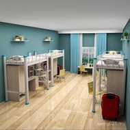 School Wardrobe Apartment Bed Desk Staff Iron Bed Iron Frame Bed Student Combination Dormitory Stude