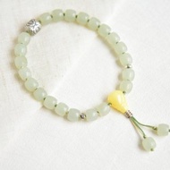 【籽料】【葭菼】天然新疆和田玉籽料直切珠子手串