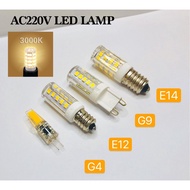 Led Mini bulbs/ Corn bulb G4 G9 E12 E14 AC220v