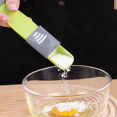 New Roasting Salt Spoon Gram Salt Metering Spoon Scale Coffee Adjustable Spoon Kitchen
