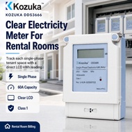 KOZUKA DDS3666 Digital kWh Meter 60A 1 Phase LCD Sub Meter Homestay Rental Room Electricity Meter