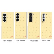 Ultra-Thin Polka Dot Samsung Galaxy Z Fold7 Fold6 Fold5 W26/W25 Protective Phone Case Womens Style C