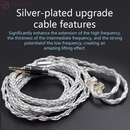 [COD] KZ Earphones Cable, 784 Cores Silver Plated KZ Headphone Cord, Headphone Accessories Uparade C