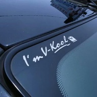 Stiker I m V kool Kaca mobil