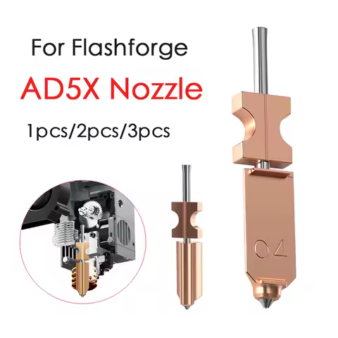 New For FlashForge Ad5x Nozzle Hardened 0.25 0.4 0.6 0.8 Adverturer Ad5x Flashforge Extruder Ad5x Ho