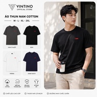 VINTINO Men's and Women's T-shirt Round Neck Cotton Fabric 250gsm Stretchable, Cool, Sweat Absorbent
