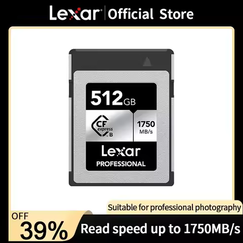 Lexar CFexpress Type B Silver Card 128GB 256GB 512GB CF Express Digital Memory Card for RAW 4K Video