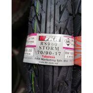 FKR TAYAR RS980 STORM [70/90-17] Tubeless Tyre [LC135 Y125Z LAGENDAZ DASH W125 RG110]