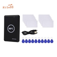 RFID Reader Writer Duplicator, NFC Reader, Smart Card Programmer, Access Card Decoder, Writable T5577 UID Fobs Cards