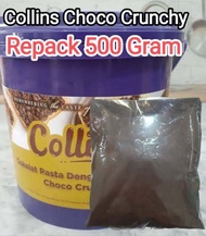 Collins Choco Crunchy repack 500 gram selai coklat crispy