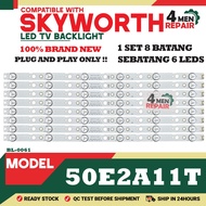 50E2A11T COMPATIBLE WITH SKYWORTH 50 INCH LED TV BACKLIGHT ( LAMPU TV ) 50E2A11 50E2A