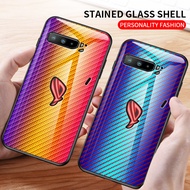 Suitable for ZenFone ASUS ASUS Rog5 ROG2 Rog3 Carbon Fiber Glass Phone Case Creative Protective Case