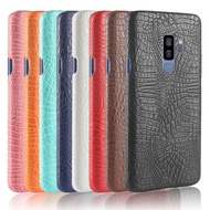 Samsung Galaxy S9 / S9+ Casing Fashion Crocodile Pattern Hard PC PU Leather Back Cover Galaxy S9 Plus Hard Plastic Case Phone Cover