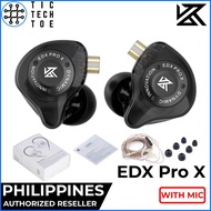 KZ EDX Pro X Upgraded Dynamic Driver Earphones Detachable Wired Cable IEM with Mic and Music Control