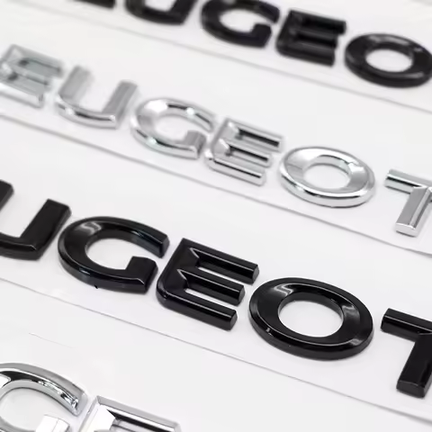 Car Sticker 2025 Hot 1Pcs Car Rear Trunk 3D Emblem PEUGEOT Letter Sticker Accessories For Peugeot 20