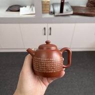 送禮紫砂壺茶壺汲直 现货实拍 原矿30目粗砂老朱泥 水色油润 泡养
