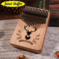 【YF】 Kalimba Thumb 17 Keys Mbira Gifts for Kids and Adults Beginners with Tuning Books