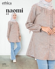 Tunik ETHICA NAOMI 43 GREY LATTE PURPLE || Atasan Tunik Dewasa Ethica (COD)