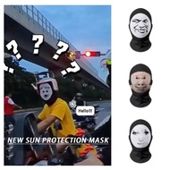 Funny mask, funny face mask, funny face costume, tricky headgear, mesh mask