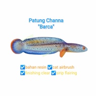 Patung Channa Barca bahan resin sirip flairing