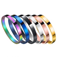 WS Jewelry [BF-416] Exquisite Simple Polished Plain Color Titanium Steel Bracelet/Bracelet (Multicol