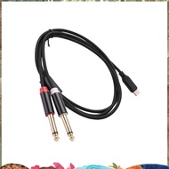 USB C To Dual 6.35Mm Audio Stereo Cable Type C To Dual 6.35Mm Audio Cord for Smartphone Multimedia S