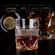 แก้วเหล้า Whiskey Bohemia Czech Crystal Glass Cup ทรงไม่สมมาตร แก้วน้ำแข็ง แก้วใส แก้วดื่มไวน์แบบสร้