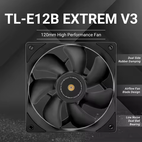Thermalright 120mm Case Fan TL-E12B EXTREM V3/E12B V3/E12B-S V3/E12W-S V3 CPU Cooling Fan ARGB 2000R