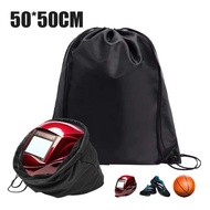 WGM - Tas Serut Hitam Kain Tas Serut Bahan Tebal Tas Serut Tas Futsal Drawstringbag Tas Serut Hitam 