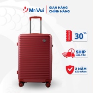 Mr Vui VLC 208 plastic suitcase, size 24 inches, fashion checked suitcase (64 x 41 x 33 cm)