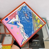 Hermes scarf 90cm 真絲披肩/ 方型絲巾 (flagship pink)
