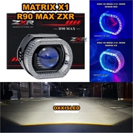 MATRIX X1 BILED R90 MAX ZXR 3 INCH BILED BLUELENS MATRIX X1 PLUS ACRYLIC SHROUD RGB 5D 210+ MODE...
