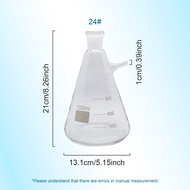 1pcs 100ml 250ml 500mlBorosilicate Glass Vacuum Grinding Mouth Filtration Suction Flask Laboratory F
