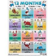 12 Months Poster Paper EQ-050 Teaching Media