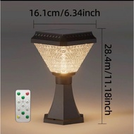 Solar High Stand Crystal Pillar Lamp - Solar Lamp