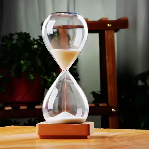 Creative Hourglass Timer Multi-Color Options 5/30 Min Transparent Glass Sand Timer