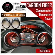🔥SG SELLER🔥 Honda Jazz/Fit GE GE6 GE8 2008-2014 Tachometer Fuel Gauge Meter Carbon Fiber Trim Car Accessories