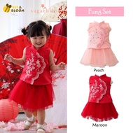SugarBubs CNY Collection Fung Set | Girls Skirt Set | Children's Chinese New Year Clothes 童装 女童套裝 20