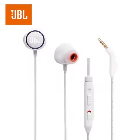 JBL QUANTUM 50 Officially Authorized Wired In-ear Headphones Built-in Microphone Hi-Res AUDIO for Sp