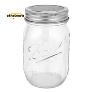 Sprouting Jar with Stainless Steel Screen Lid Wide Mouth Quart Sprouter