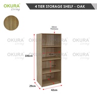 OKURA 4 Tier Utility Storage Shelf / Rack Home Living / Office Furniture