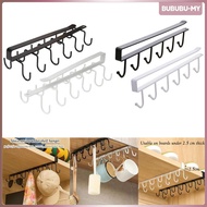 [BububuMY] 2x Mug Hooks Under Cabinet Clip on Coffee Mug Holder Mug Organizer Rack Cup Hanger for Ki