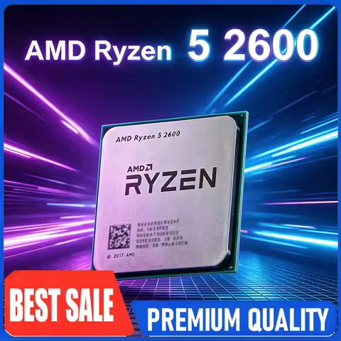 Hot Sale AMD Ryzen 5 2600 CPU Processor 100% Brand New Original Socket AM4 3.4GHz 6 Core 12 Thread R