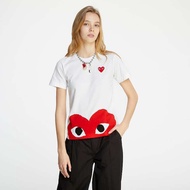 CDG PLAY T-shirt with bottom screen printing t shirt woman