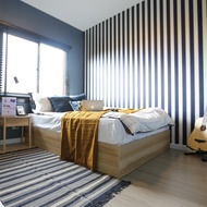 Koncept Furniture เตียง 3.5 ฟุต KC-PLAY รุ่น BEDIS สีขาว (110x203x30 ซม.)