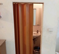 Cửa xếp cửa nhựa nhà vệ sinhnhà tắm. Kích Thước 70cmx1m8 80cmx1m8 1mx1m8 1mx2m