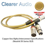 CLEARER AUDIO COPPER-LINE ALPHA INTERCONNECT SPECIFICATION 0.5M ( NEUTRIK XX- SERIES XLR )