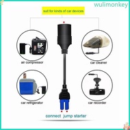 WU 12V Car Emergency Start Power Adapter EC5 Female to  Lighter Socket Adapter Cable for Jump Starte