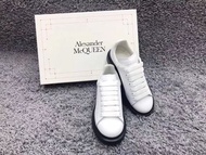 Alexander McQueen  Sneaker 白色黑底小牛皮 麥坤 運動鞋