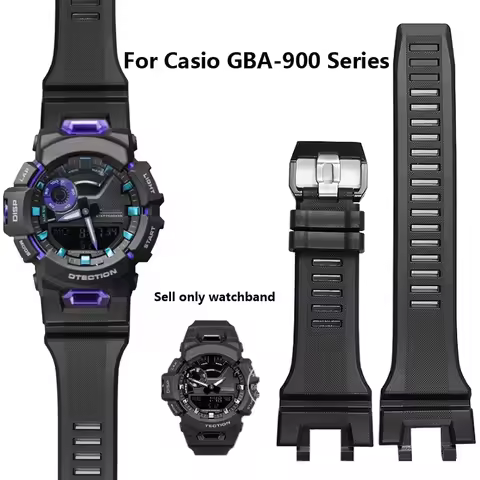 For G-SHOCK Casio GBA-900-1A GBA-900CB Men's Strap Sports Waterproof Bracelet GBA 900 Resin Replacem